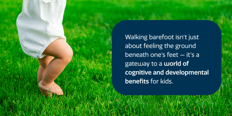 Is Going Barefoot Good For Kids Feet FASA   02 Walking Barefoot 768x384 